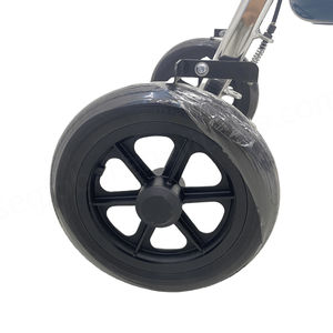 Chaise de toilette médicale CA603S, fabrication directe, stable, sûre, pour personnes handicapées, avec roues, équipement de sécurité pour la salle de bain, hauteur - Product Image 5