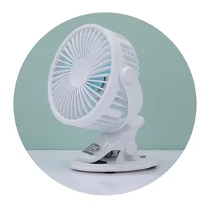 360-Grad-Einstellbarer tragbarer wiederaufladbarer Mini-Schreibtisch oder Clip-On-Ventilator