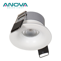 IP44 IP65 étanche led vers le bas trou de lumière 38mm traitement profond anti-éblouissement aluminium encastré Cob projecteur