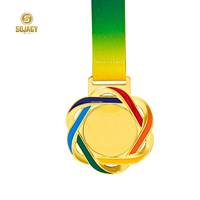 Médaille de sport de couleur Offre Spéciale or argent et médaille de bronze accrocher le cou sport scolaire rencontrer médaille en métal personnalisé
