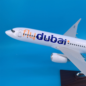 โมเดลเครื่องบิน Fly Dubai Boeing <span class=keywords><strong>B737</strong></span> ขนาด 40 ซม. สเกล 1/<span class=keywords><strong>100</strong></span> ทำจากเรซิ่น ของขวัญตกแต่ง สามารถปรับแต่งได้ พร้อมฐานตั้งโชว์ - Product Image 2