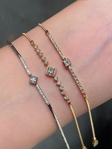 Xinfly - Brazalete de Oro Real de 18 Quilates con Diamantes Naturales, Joyería Personalizada Permanente - Product Image 3