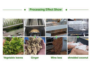 Machine de traitement des déchets alimentaires à vis unique/Machine de déshydratation des résidus de vin - Product Image 3