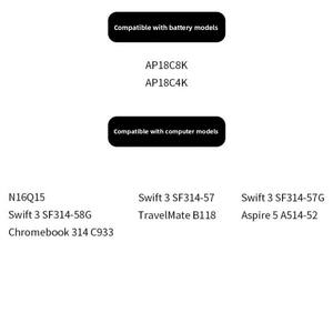 แบตเตอรี่แล็ปท็อป AP18C8K สำหรับ ACER Aspire 3 <span class=keywords><strong>SF314</strong></span>-52 <span class=keywords><strong>SF314</strong></span>-54N Aspire 5 A514 A515 A715 A317 A715 Swift 3 <span class=keywords><strong>SF314</strong></span>-32 <span class=keywords><strong>42</strong></span> <span class=keywords><strong>SF314</strong></span>-57G 58g - Product Image 5