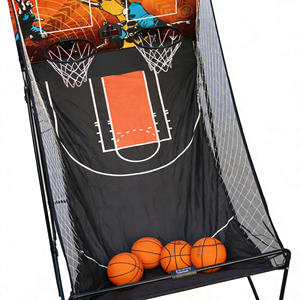 Juego de Baloncesto Móvil Plegable Multifuncional para Interacción Entre Padres e Hijos en Interiores y Exteriores, Equipo de Cancha - Product Image 3