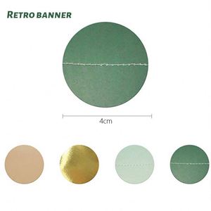 แบนเนอร์กระดาษตกแต่งสำหรับงานเลี้ยงวันเกิดของเด็กอุปกรณ์ตกแต่งดอกไม้กระดาษสีเขียวแนววินเทจ - Product Image 4