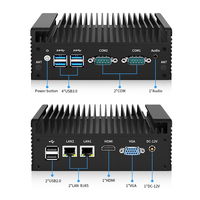 Mini-ordinateur professionnel sans ventilateur, Intel Core I7-7500U Dual Core, DDR3L, Windows 10, 2Com, 2Lan, Mini NUC