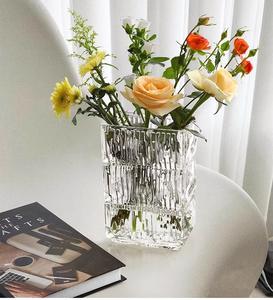 <span class=keywords><strong>Vase</strong></span> de table rectangulaire moderne en verre cristal Wynns Luxor, multicolore, luxe, <span class=keywords><strong>fleurs</strong></span>, décoration d'intérieur haut de gamme, coffret cadeau pour Noël - Product Image 2