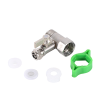 Connecteur 3/8'' de haute qualité, accessoires de robinetterie modernes de marque OEM, vanne à bille à trois voies en acier inoxydable 304, eau froide, 360 degrés