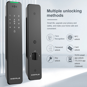 Nueva Cerradura Inteligente con Contraseña, Tarjeta, Llave, Wifi, Aplicación TUYA, Reconocimiento Facial, Cerraduras Inteligentes KX3 - Product Image 4