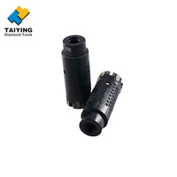 Foret diamanté turbo segmenté de 25 mm (1 pouce) pour le perçage à sec du granit, du marbre et de la pierre