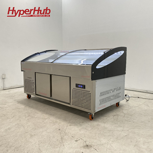 <span class=keywords><strong>Vitrine</strong></span> <span class=keywords><strong>Réfrigérée</strong></span> Commerciale en Acier Inoxydable pour Hôtels et Restaurants – Présentoir <span class=keywords><strong>Mobile</strong></span> Commercial - Product Image 2