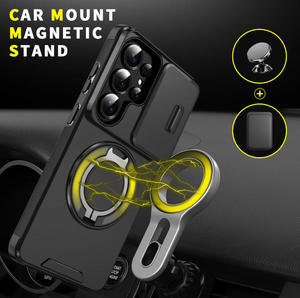 Étui anti-chute à fenêtre coulissante avec support magnétique pour Samsung S26 Ultra, A57, S24, S23 Plus, A17, S25 <span class=keywords><strong>FE</strong></span>, S26, S25 Edge - Product Image 4