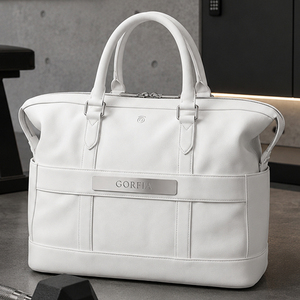 Bolsa de Viaje de Piel Sintética Texturizada Personalizada, Bolsa de Equipaje de Gran Capacidad, Bolsa de Mano para Fin de Semana, con Asa Superior, OEM, ODM - Product Image 2
