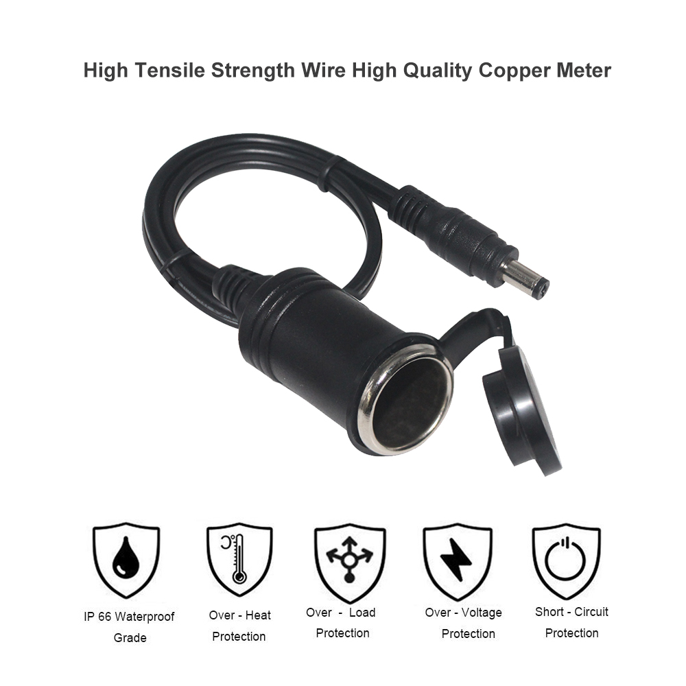 Adattatore Cavo Accendisigari Auto – Presa Femmina 12V/24V Con Spinotto 5,5x2,1mm