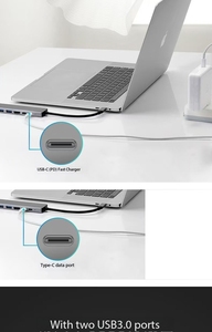 Hub adaptateur Ethernet 8 en 1 <span class=keywords><strong>USB</strong></span> Type <span class=keywords><strong>C</strong></span> <span class=keywords><strong>vers</strong></span> RJ45 HD-mI TF lecteur de carte <span class=keywords><strong>SD</strong></span> Pd charge 2 <span class=keywords><strong>USB</strong></span>-A pour Macbook Stock disponible - Product Image 6