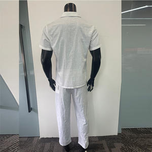 Achetez <span class=keywords><strong>en</strong></span> ligne des ensembles confortables et élégants <span class=keywords><strong>pour</strong></span> hommes <span class=keywords><strong>en</strong></span> <span class=keywords><strong>lin</strong></span>, chemise à manches courtes boutonnée et <span class=keywords><strong>pantalon</strong></span>, 2 pièces - Product Image 6