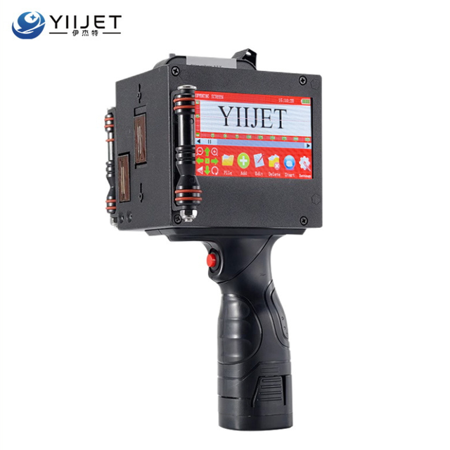 TIJ Portable for Touch Screen Inkjet Printer for Flex & Egg Packaging Fast Dry Ink for Date/Logo/QR/Bar Codes