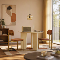 Ensemble de table et de chaises de salle à manger rondes de style nordique moderne pour les petits appartements, meubles de maison