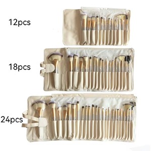 <span class=keywords><strong>Kabuki</strong></span>-Juego de brochas de maquillaje profesional, Kit de pinceles para mezclar base, polvo facial, con bolsa, 24 unidades - Product Image 1