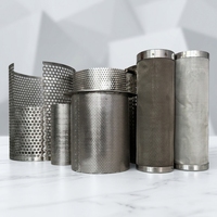 Panier cylindrique en maille métallique perforée SS316 professionnel, personnalisé, OEM, économique, avec cadre