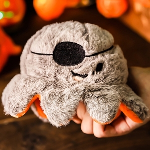 Peluche d'Halloween 7 pouces 18 cm, jouet réversible pieuvre citrouille pour Halloween - Product Image 4