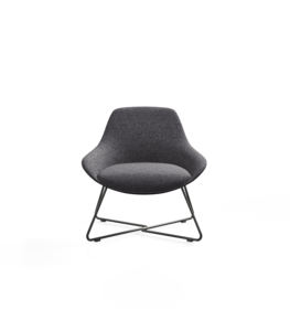 Fauteuil de salon de luxe au design moderne en cuir vert et tissu velours rouge, fauteuil d'appoint individuel pour salon - Product Image 2