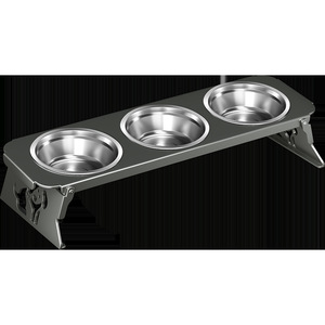 Support de bol pour nourriture pour chat, surélevé, pliable, antidérapant, facile à nettoyer pour les chats - Product Image 4