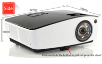 Bon marché, projecteur LCD intelligent Android 4K avec home cinéma complet Android 9 OS Pico à courte portée et haut-parleurs intégrés
