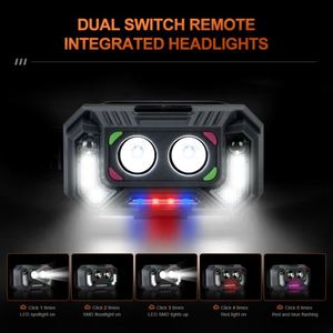 Wosen siêu sáng ngoài trời sóng cảm biến màu đỏ màu xanh ánh sáng điều chỉnh góc USB sạc <span class=keywords><strong>Led</strong></span> Đèn Pha đèn pha - Product Image 2