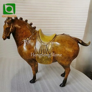 Décoration de table de Style chinois, petite <span class=keywords><strong>Sculpture</strong></span> de cheval en Bronze Antique, vente en gros - Product Image 2