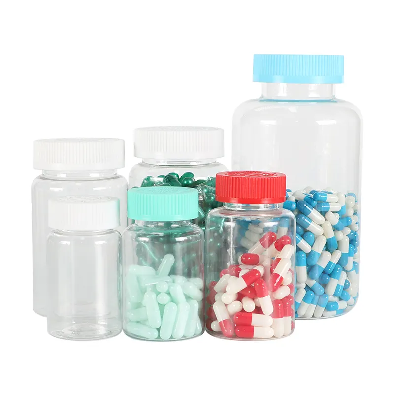 Top Grade 60ml 80ml 100ml 150ml 175ml 250ml Health Care Products Pet Ps Powder Bottle Plastic Capsule Bottle