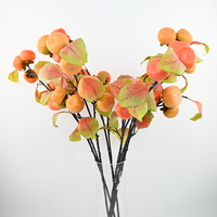 Kaki artificiel en plastique en gros, écologique et léger, pour la décoration de la maison et des hôtels, présentoir de cuisine, 89 cm