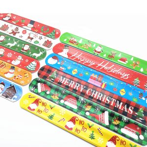 Bracelets de claque de Noël Logo personnalisé Bracelets promotionnels Conceptions personnalisées Bracelets de claque pour enfants Party Favors Jouets de Noël - Product Image 2