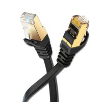 Câble Ethernet plat Cat7 10 Gbps 600 MHz S/FTP blindé RJ45 pour routeur, PC et jeux