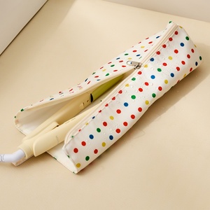 Bolsa de Almacenamiento para Rizadores de Pelo Color Crema, Gran Capacidad, Resistente al Calor, Organizador para Planchas y Herramientas Calientes, Ideal para Viajes - Product Image 4