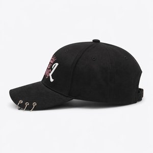 Fabricante de Gorras de Béisbol Deportivas Estructuradas de 6 Paneles con Logotipo Personalizado Bordado Plano, Estilo Urbano con Patrón de Letras - Product Image 2