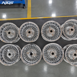 NJQS 13x7 5x114.3 림 13x7 14x7 크롬 림 로와이더 스포크 휠 와이어 휠 - Product Image 6
