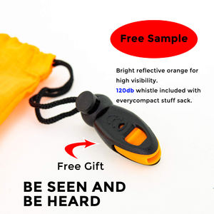 Kantung Tidur Darurat Mylar Termal Oranye untuk Dewasa, Selimut Darurat Model Mummy untuk Bertahan Hidup di Alam Terbuka - Product Image 3