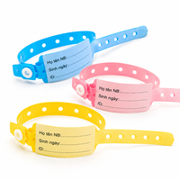 Pulsera de Identificación RFID de PVC Suave NFC F08 de Fábrica, Impermeable y Ajustable, para Pacientes de Hospital