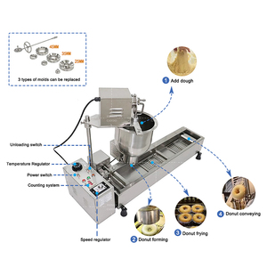 Thép không gỉ <span class=keywords><strong>Donut</strong></span> chiên Máy <span class=keywords><strong>Donut</strong></span> điền Máy <span class=keywords><strong>Donut</strong></span> Máy làm - Product Image 2