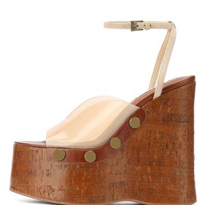 Sandalias Planas con Tiras en el Tobillo, Plataforma, Estilo Slipper, Zapatos de Mujer - Product Image 3