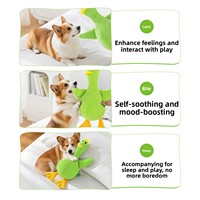 Nouveau jouet à mâcher en peluche résistant aux morsures et couineur en forme de canard pour Golden Retrievers et Corgis - Jouet pour chien pour compagnie et câlins