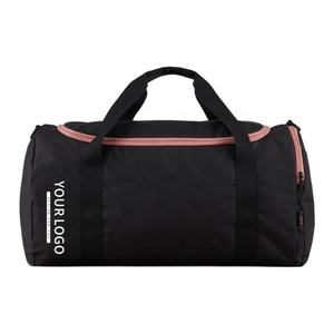 Factory OEM Custom Logo Polyester <b>Weekender</b> <b>Bag</b> Foldable Tote Sport Duffel Gym Travel <b>Bags</b> Zipper Closure Fashionable <b>Men</b> Women - Product Image 4
