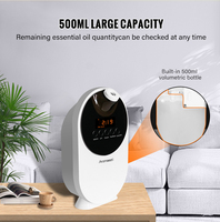 Diffuseur d'huiles essentielles à ultrasons 500ml Machine d'aromathérapie électrique sans eau pour les hôtels à usage automobile Version huile pure
