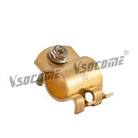 Clip de câble en laiton de type AUS, pince de terre BCC, pince de connexion pour fil de piquet de terre, pince de terre adaptée aux piquets de 13 mm