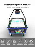Table de hockey sur air à monnayeur haute vitesse, type arcade, avec tableau de scores LED, en bois, pour un divertissement inoubliable