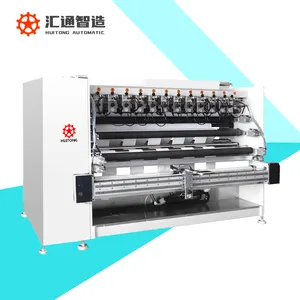 2024 New Launching Ultrasonic glasses cloth slitting machine dust-free cloth/mop slitting cross cutting machine