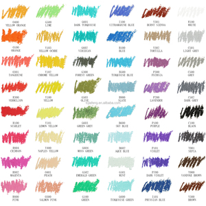 Ensemble de pastels à l'huile Artecho Brilliant 48 couleurs, crayons doux et épais pour les fournitures artistiques - Product Image 2