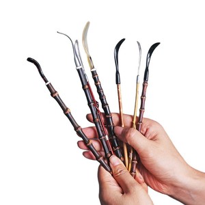 Handmade Purple Bamboo Tea Spoon Set Retro Design For Tea Ceremony Tools - Product Image 5